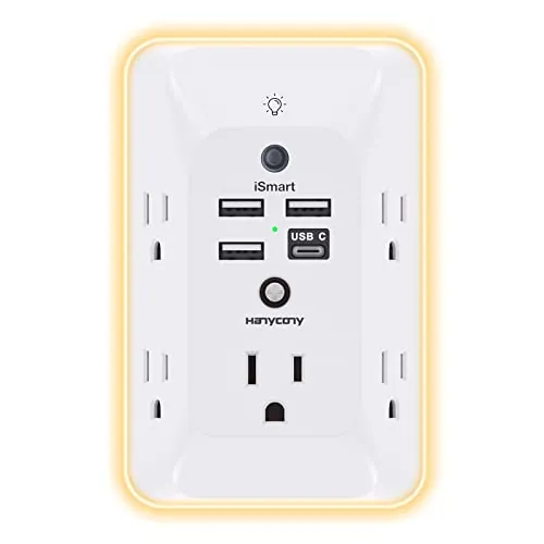 HANYCONY Outlet Extender Review: USB, Surge and Night Light image 1