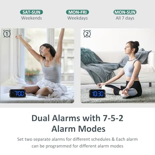 Odokee Digital Dual Alarm Clock Review for Bedroom Use image 3