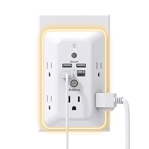 Addtam Outlet Extender Review: USB, Night Light...