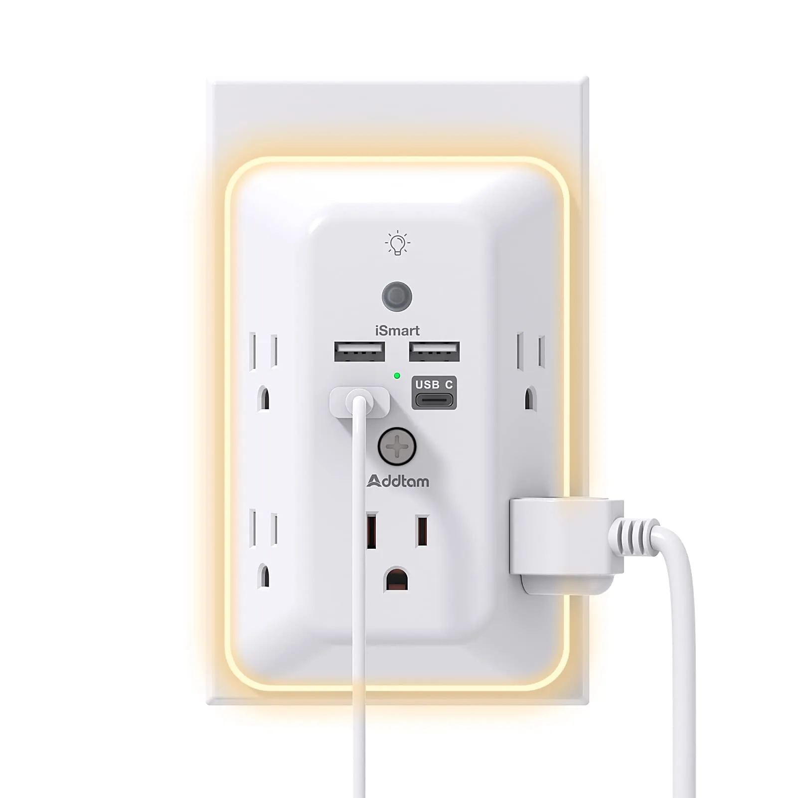 Addtam Outlet Extender Review: USB, Night Light, Value image 8