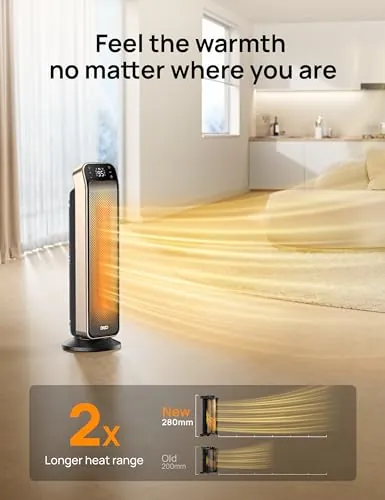 DREO Space Heater Indoor Review: Quiet Bedroom Heating image 4