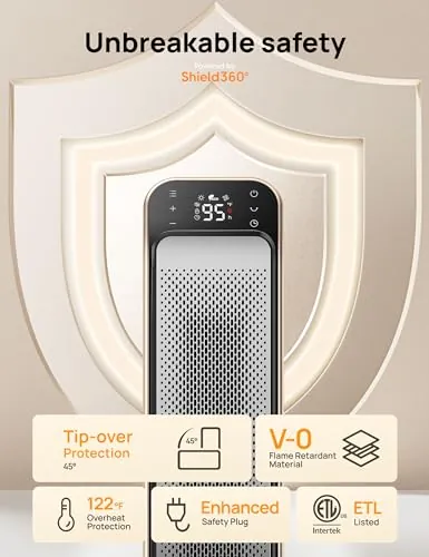 DREO Space Heater Indoor Review: Quiet Bedroom Heating image 6