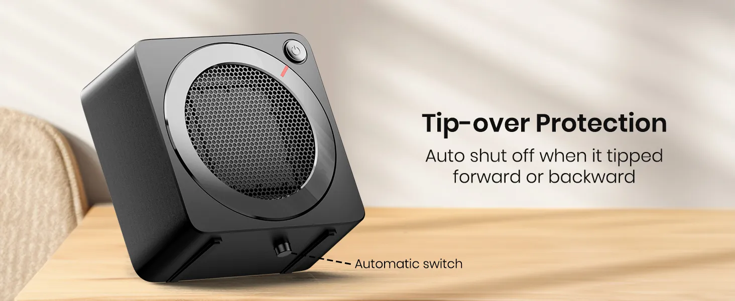 Gaiatop Mini Space Heater Review: 500W Desk Heat image 9