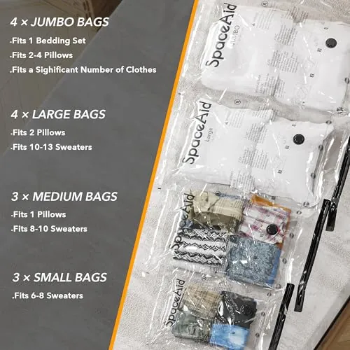 SpaceAid Vacuum Storage Bags Review: Space and Value image 4