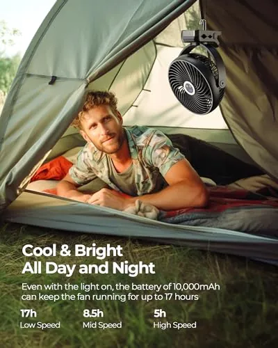 Koonie Portable Clip on Fan Review: Battery, Noise, Use image 4
