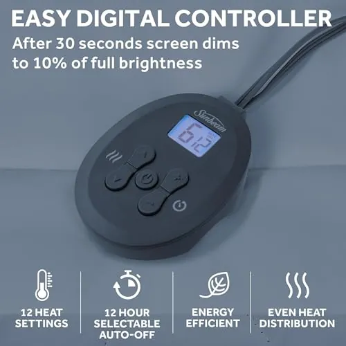 Sunbeam Heated Mattress Pad Review: King Electric Bed Warmer image 4