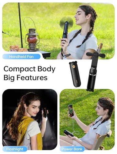 JISULIFE Handheld Fan 8 Plus Review: Portable Cooling image 3