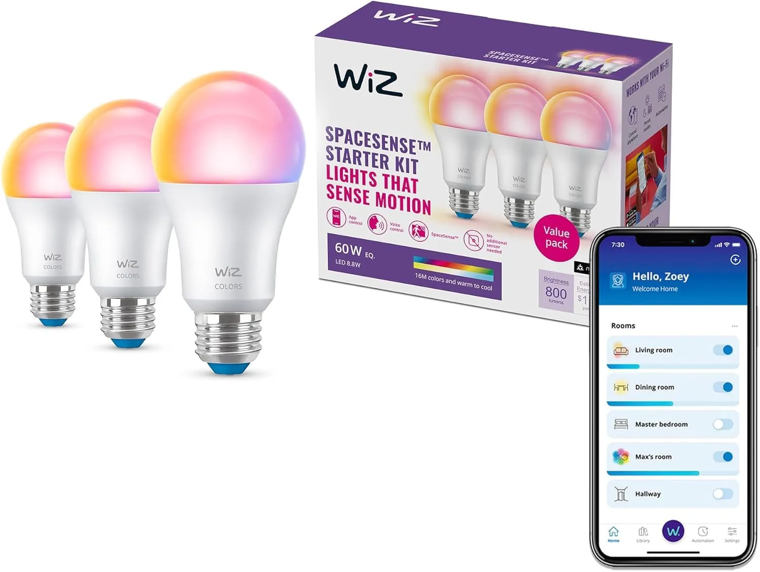 WiZ Connected A19 Smart Bulbs Review: 3-Pack