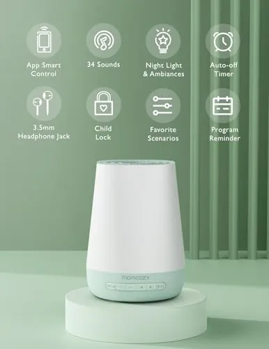 Momcozy White Noise Machine Review: Sleep, Light and App image 2