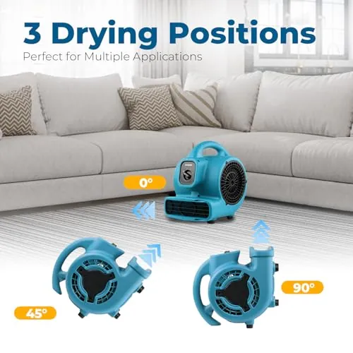 XPOWER P-80 Air Mover Review: Drying and Ventilation image 4