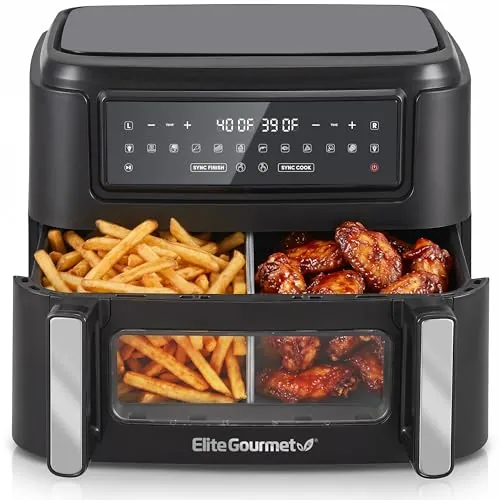 Elite Gourmet Dual Zone Air Fryer Oven 11QT Review image 2