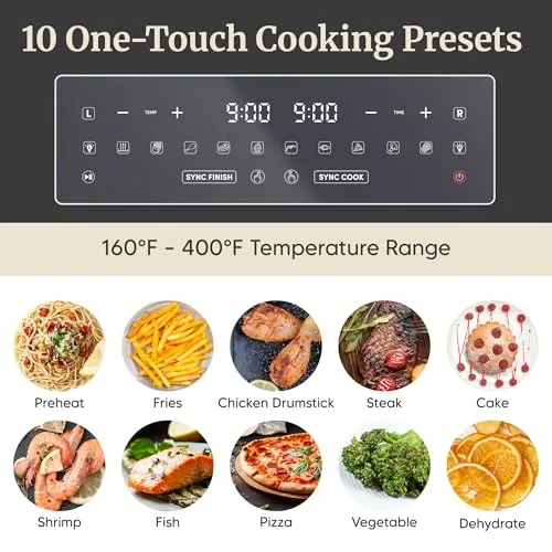 Elite Gourmet Dual Zone Air Fryer Oven 11QT Review image 8