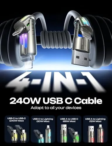 LISEN 10 FT 4-in-1 Charging Cable Review image 2
