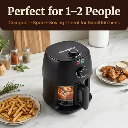 Elite Gourmet 2.4 Qt Glass Air Fryer Review image 4