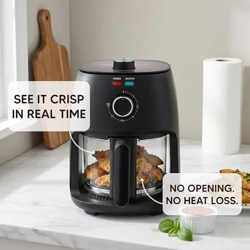 Elite Gourmet 2.4 Qt Glass Air Fryer Review image 5