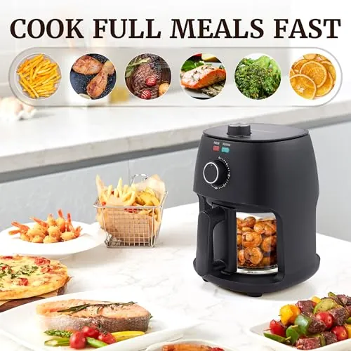 Elite Gourmet 2.4 Qt Glass Air Fryer Review image 8