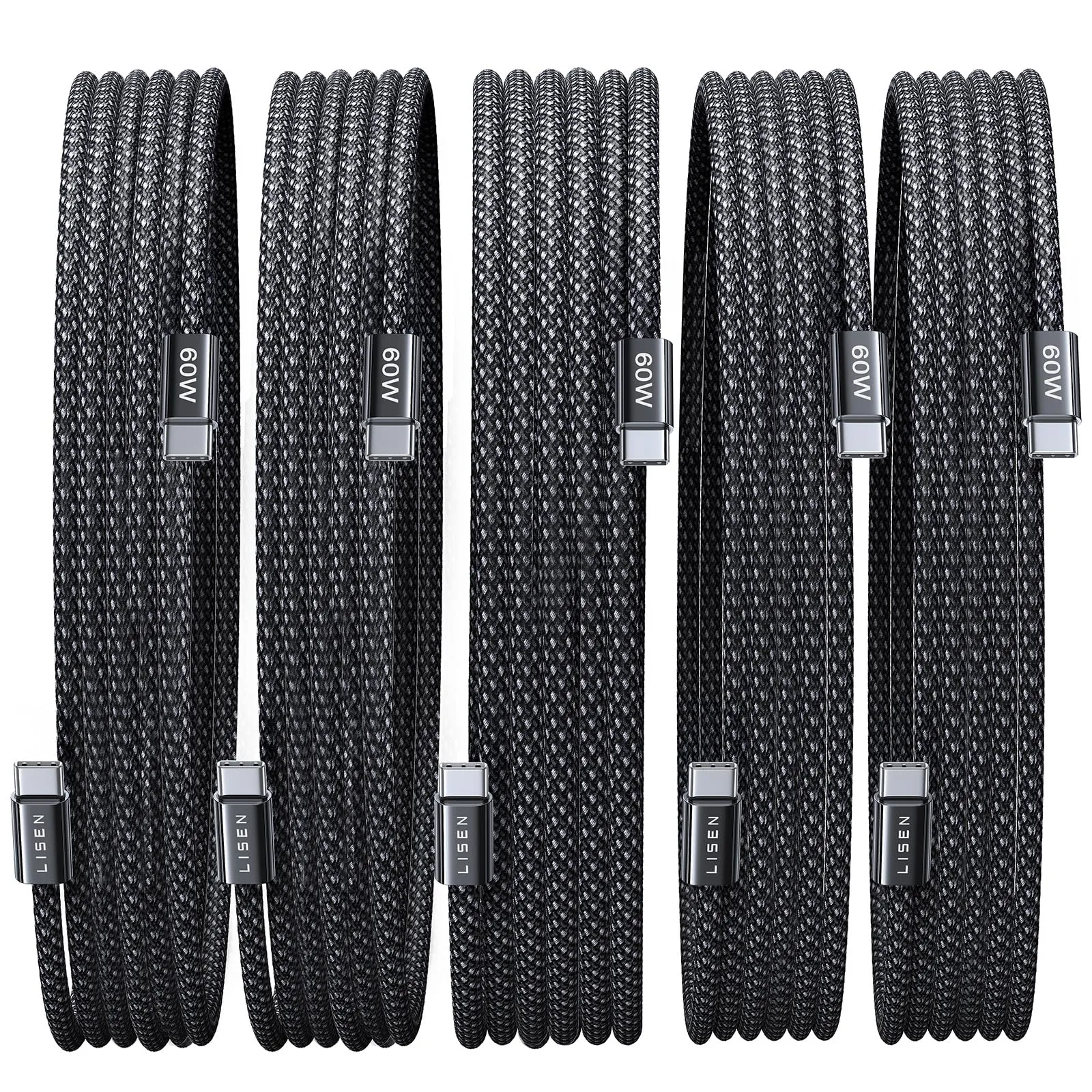 LISEN USB C Cable Review: 5-Pack 60W Charging Value image 8