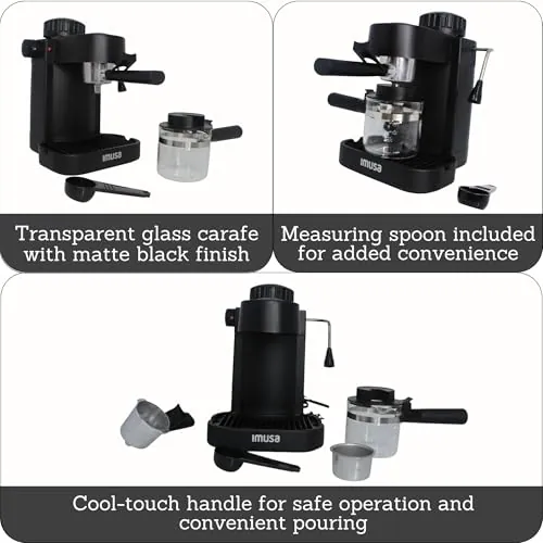 IMUSA Espresso Maker Review: 4-Cup Home Coffee Machine image 2